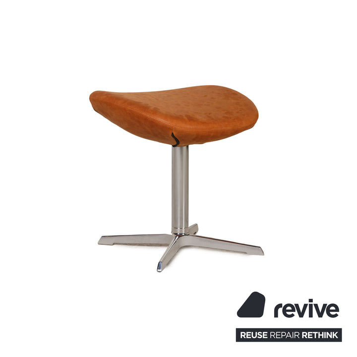 Varier Kokon Leder Sessel Cognac inkl. Hocker Funktion