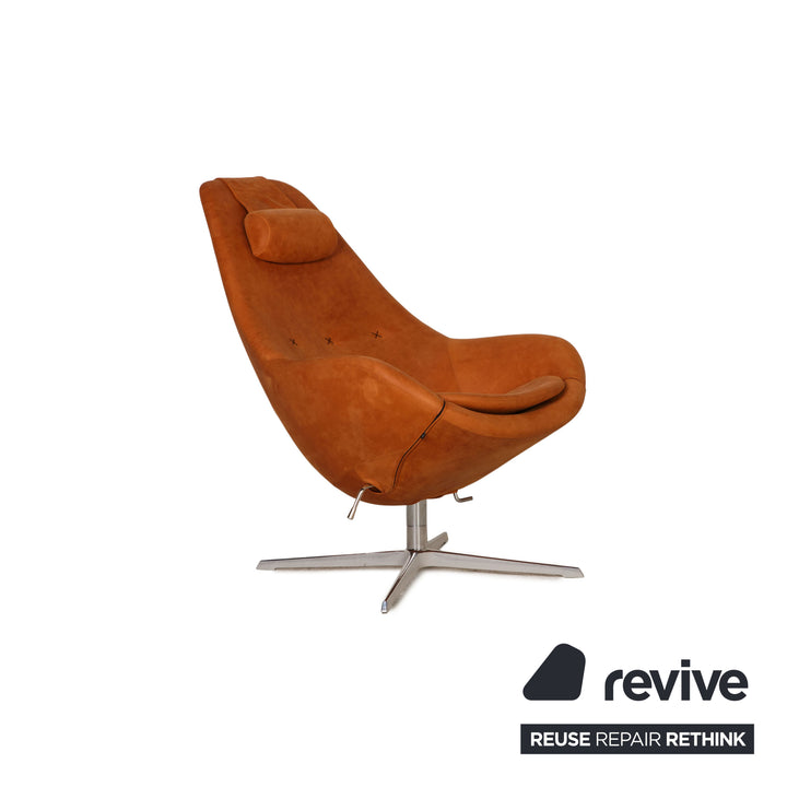 Varier Kokon Leder Sessel Cognac inkl. Hocker Funktion