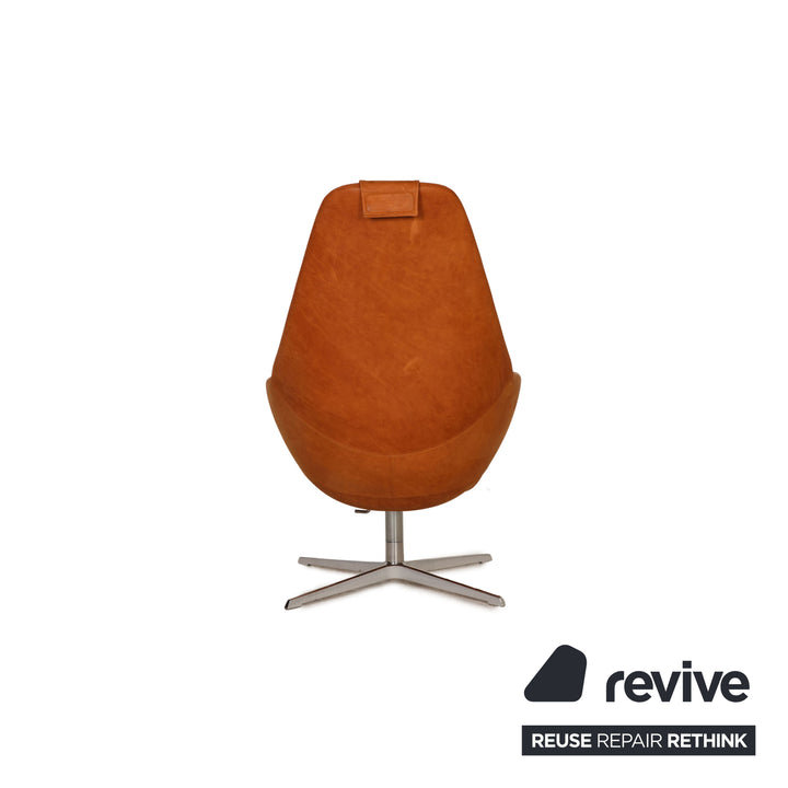 Varier Kokon Leder Sessel Cognac inkl. Hocker Funktion