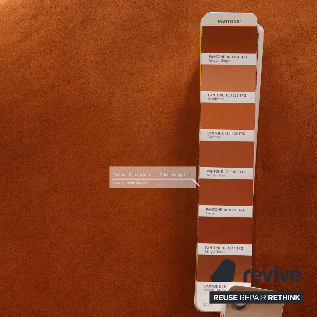 Varier Kokon Leder Sessel Cognac inkl. Hocker Funktion