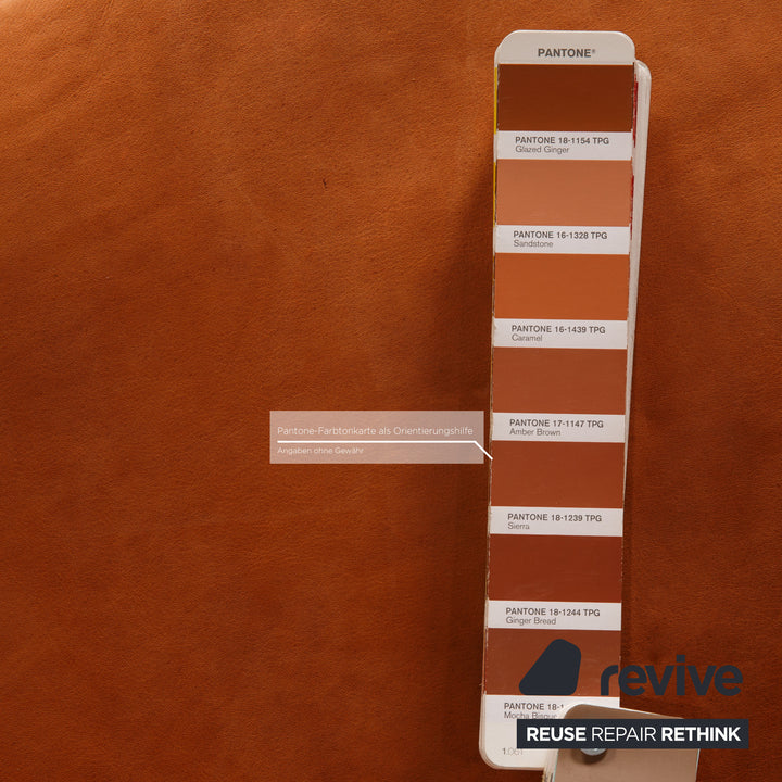 Varier Kokon Leder Sessel Cognac inkl. Hocker Funktion