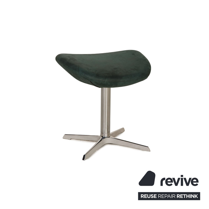 Varier Kokon Leder Sessel Garnitur Petrol inkl. Hocker Funktion