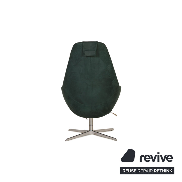 Varier Kokon Leder Sessel Garnitur Petrol inkl. Hocker Funktion