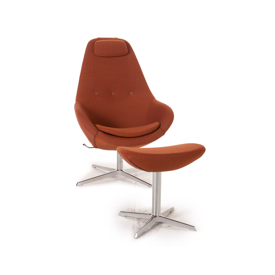 Varier Kokon Stoff Sessel inkl. Hocker Orange Rostbraun Kupfer Funktion
