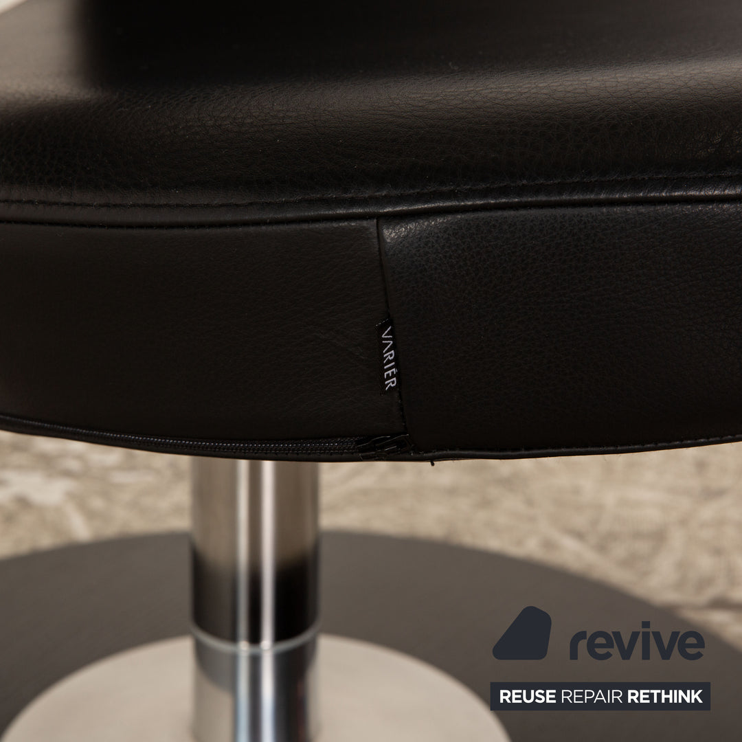 Varier Peel Leather Armchair Black manual function