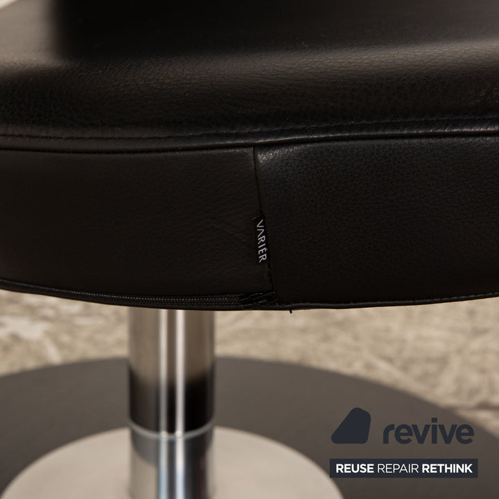 Varier Peel Leather Armchair Black manual function