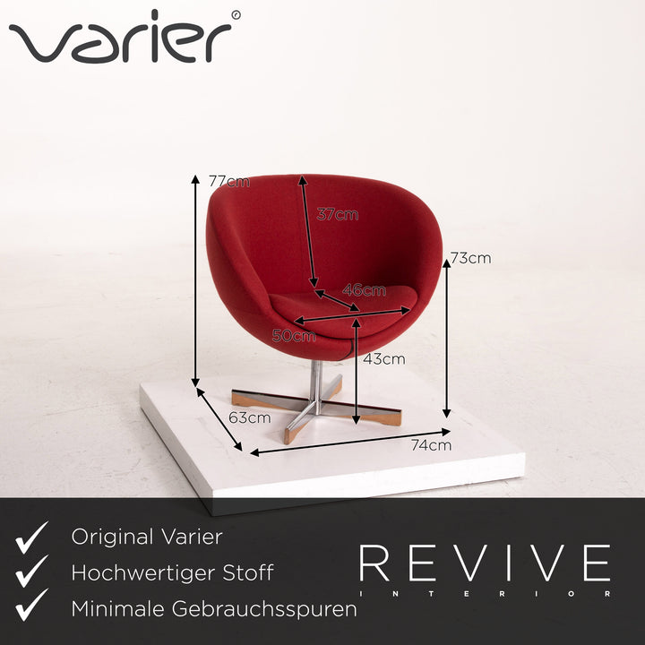 Varier Planet I fabric armchair set 2x armchair swivel #14945