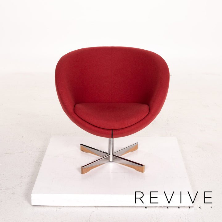 Varier Planet I Fabric Armchair Red Swivel #14946