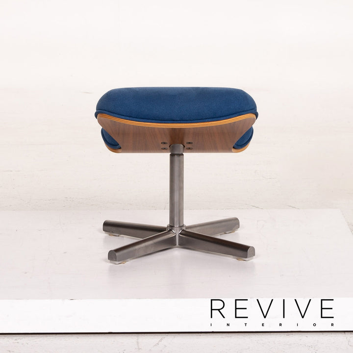 Variér Tok Fabric Wood Armchair Blue Dark Blue Feature Toshiyuki Kita #14791