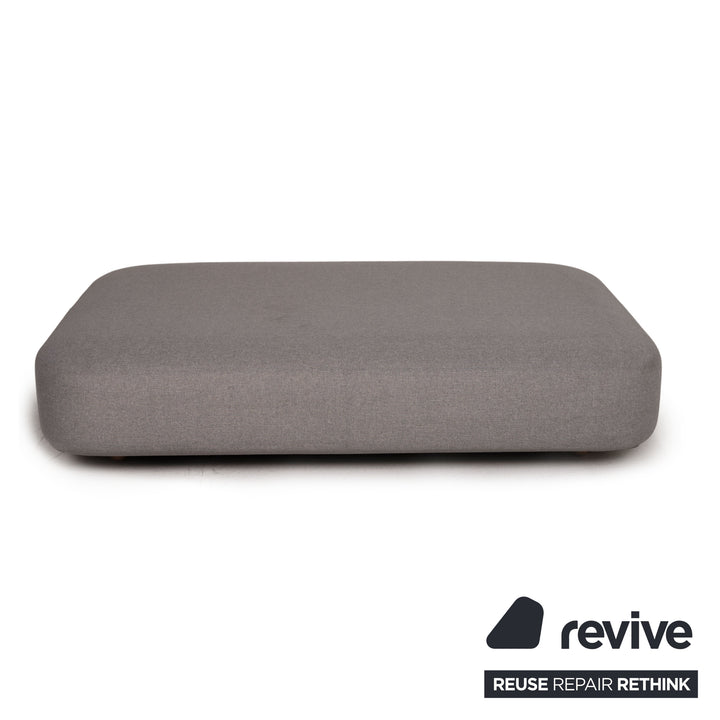 Viccarbe fabric bench seat element grey