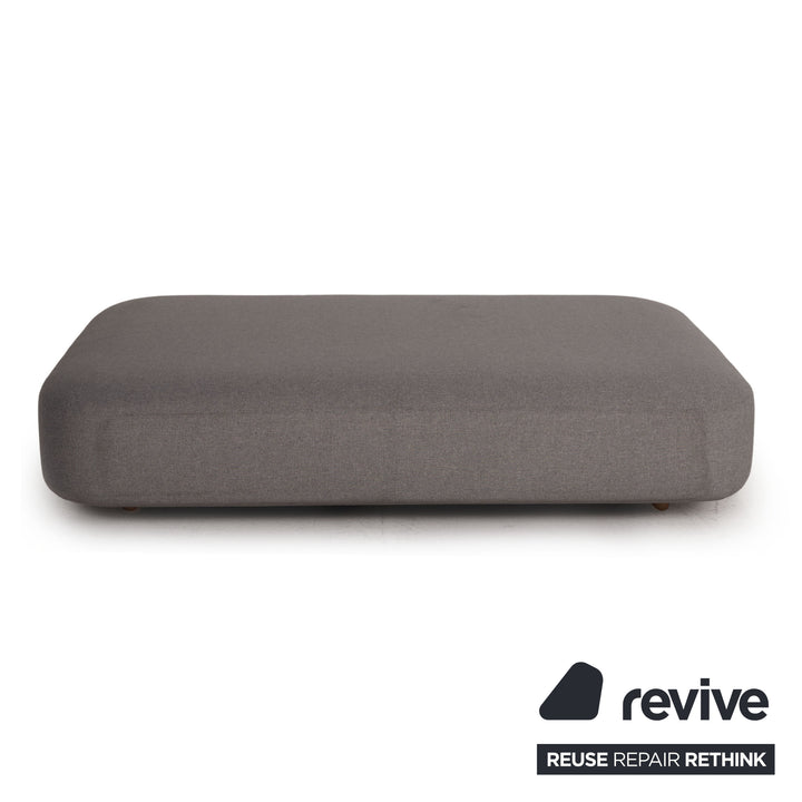 Viccarbe fabric bench seat element grey