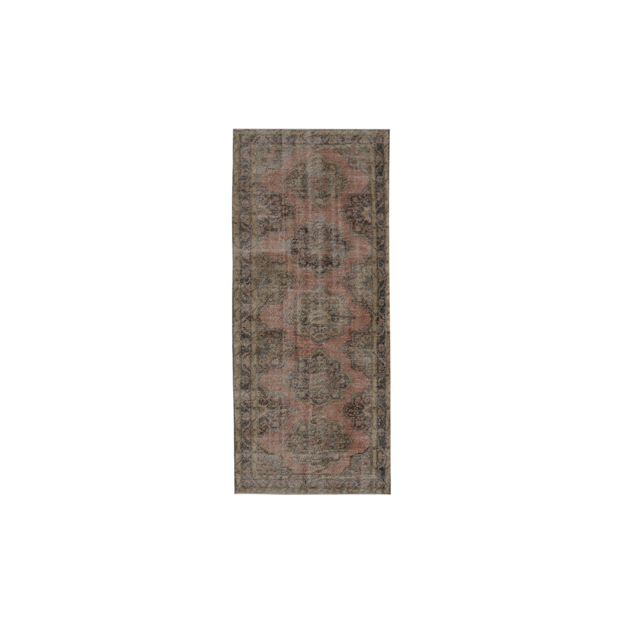 Vintage Carpets Beige 377cm x 137cm rug VC16209