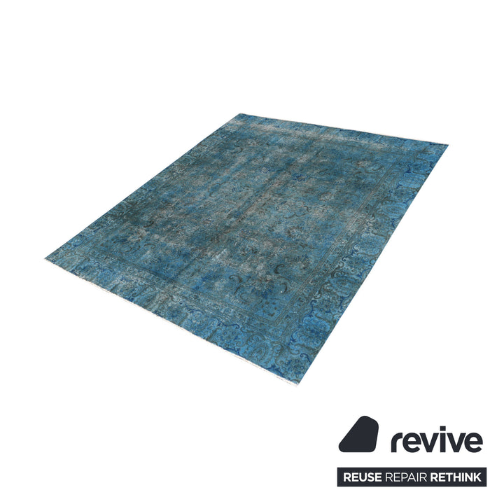 Vintage Carpets Blau 303cm x 266cm Teppich VC13936