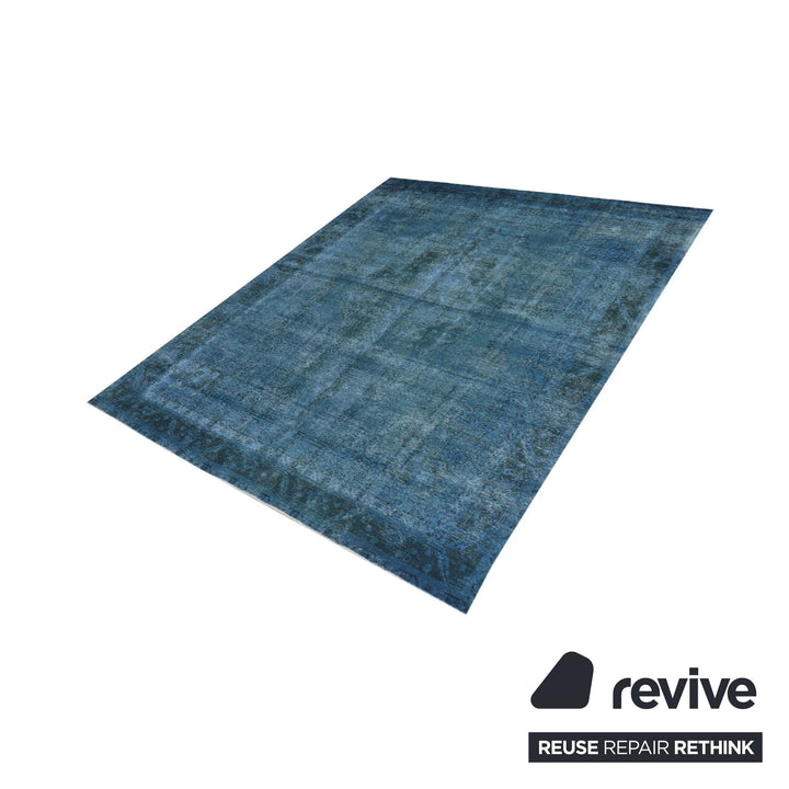Vintage Carpets Blau 365cm x 295cm Teppich VC13306