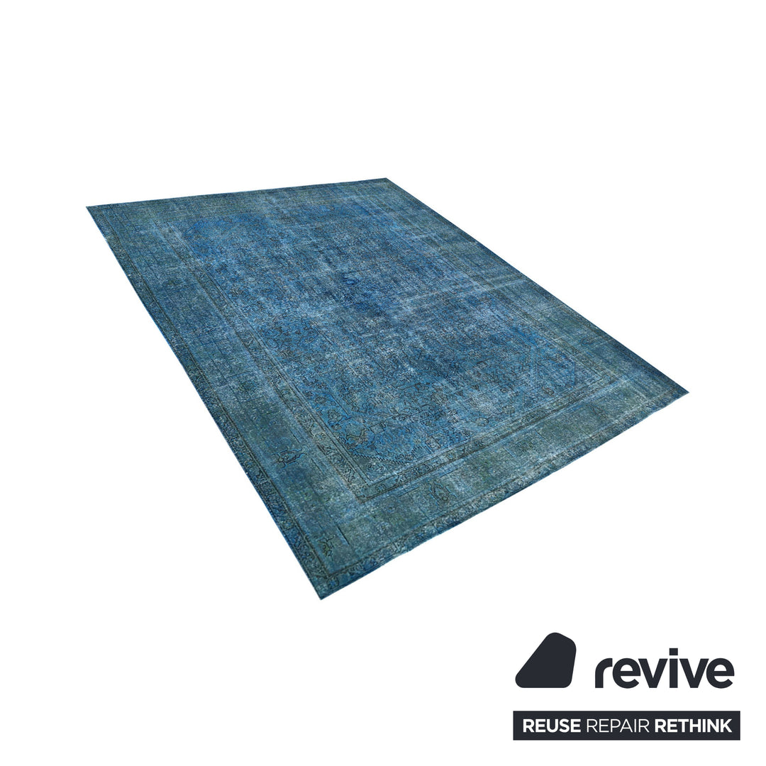 Vintage Carpets Blau 382cm x 289cm Teppich VC9729