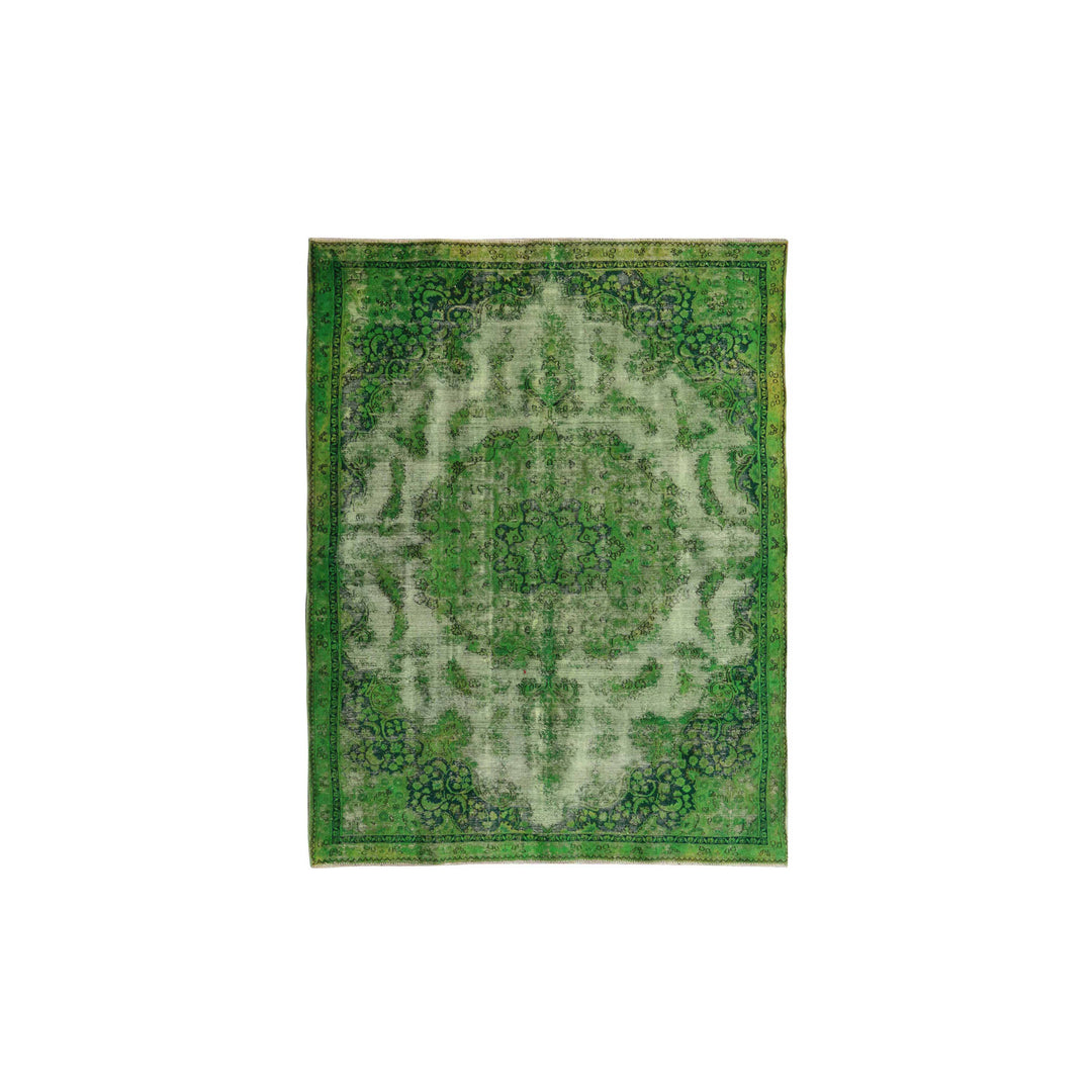 Vintage Carpets Green 300cm x 210cm rug VC21095