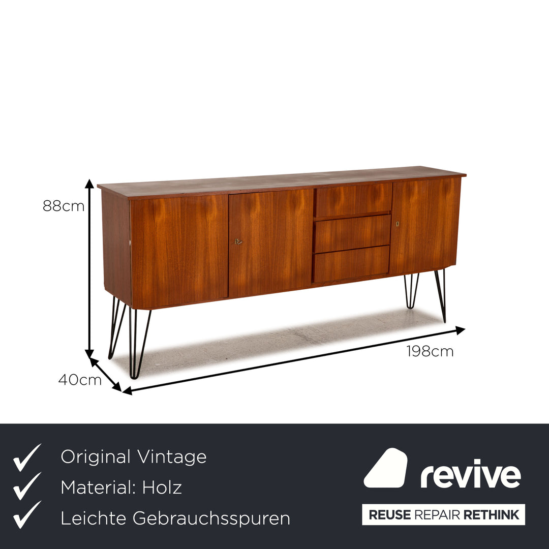 Vintage Holz Sideboard Braun Kommode