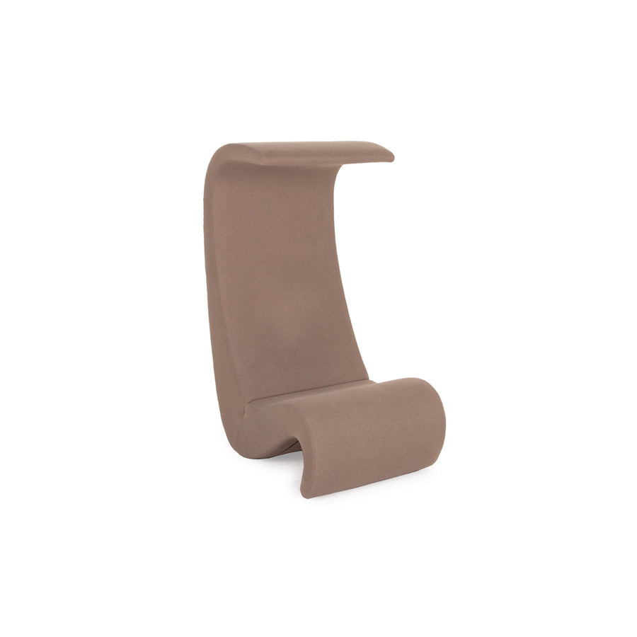 Vitra Amoebe fabric armchair brown