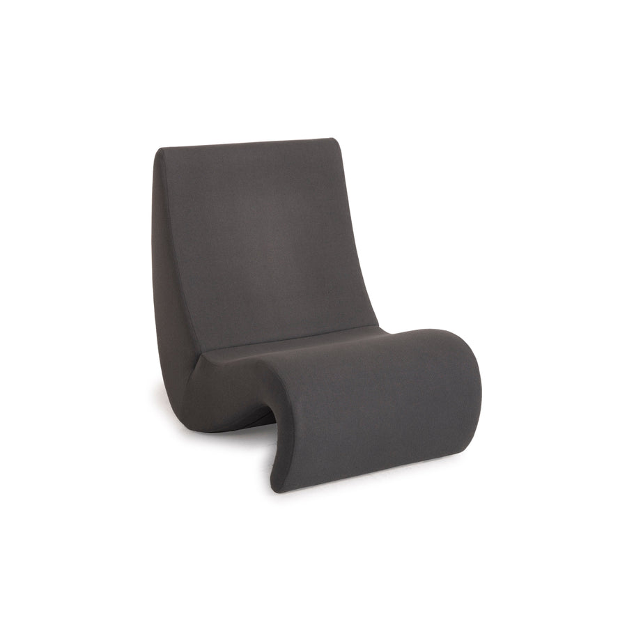 Vitra Amoebe fabric armchair grey