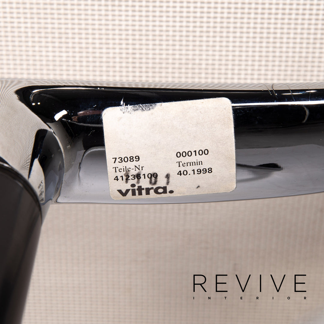 Vitra EA 108 Aluminium Kunststoff Stuhl Garnitur Creme 2x Sessel Drehbar #15667