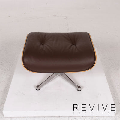 Vitra Eames Lounge Chair inkl Ottoman Leder Sessel Braun Charles & Ray #12368