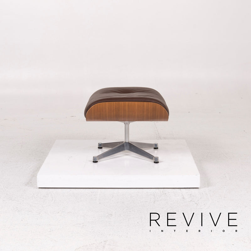 Vitra Eames Lounge Chair inkl Ottoman Leder Sessel Braun Charles & Ray 