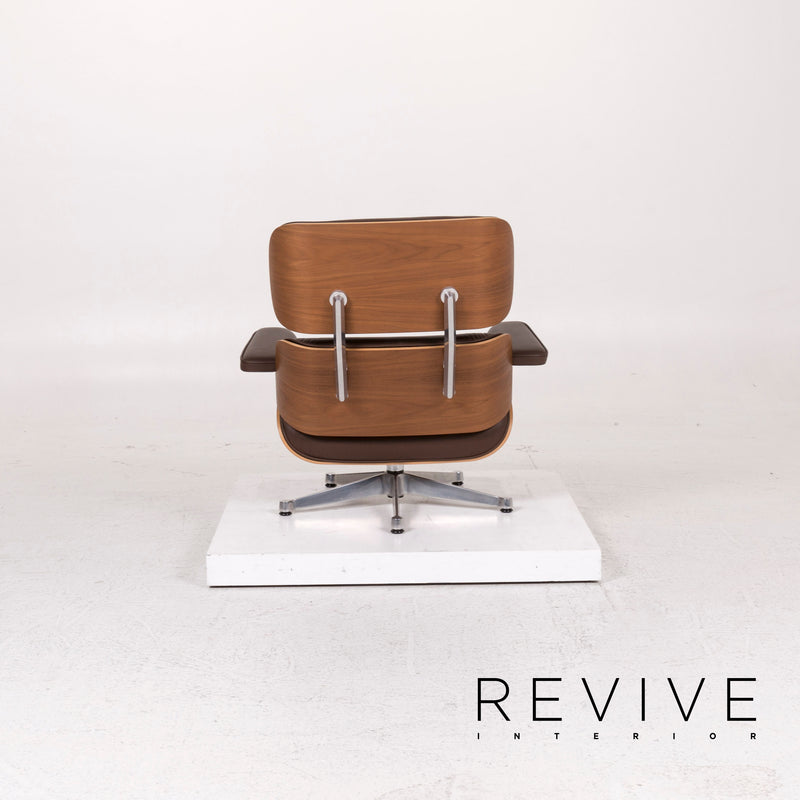 Vitra Eames Lounge Chair inkl Ottoman Leder Sessel Braun Charles & Ray 