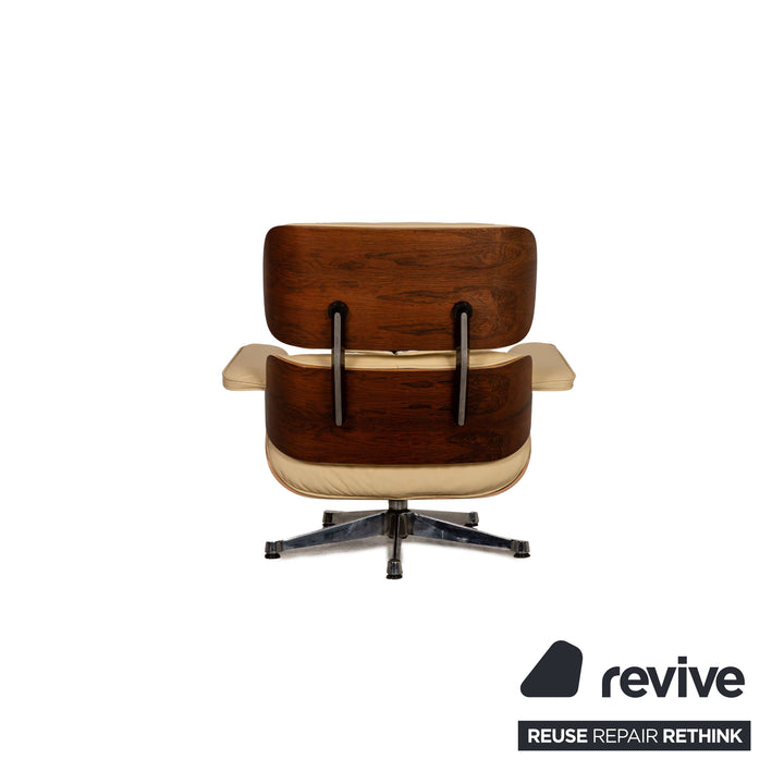 Vitra Eames Lounge Chair Leder Sessel Creme