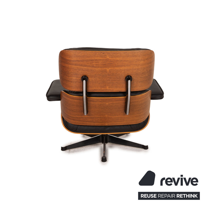 Vitra Eames Lounge Chair Leather Armchair Black