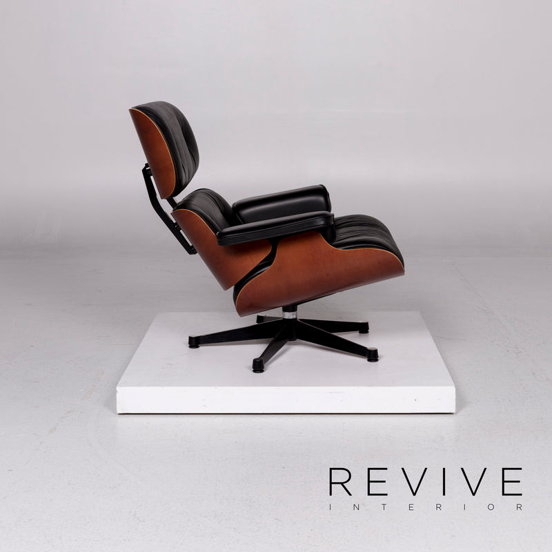 Vitra Eames Lounge Chair Leder Sessel Schwarz Charles & Ray Eames Clubsessel 