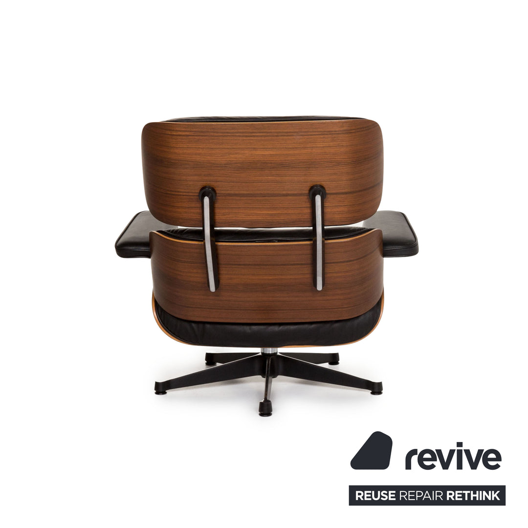 Vitra Eames Lounge Chair Leather Armchair Black