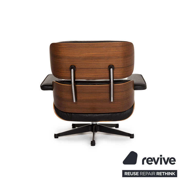 Vitra Eames Lounge Chair Leather Armchair Black