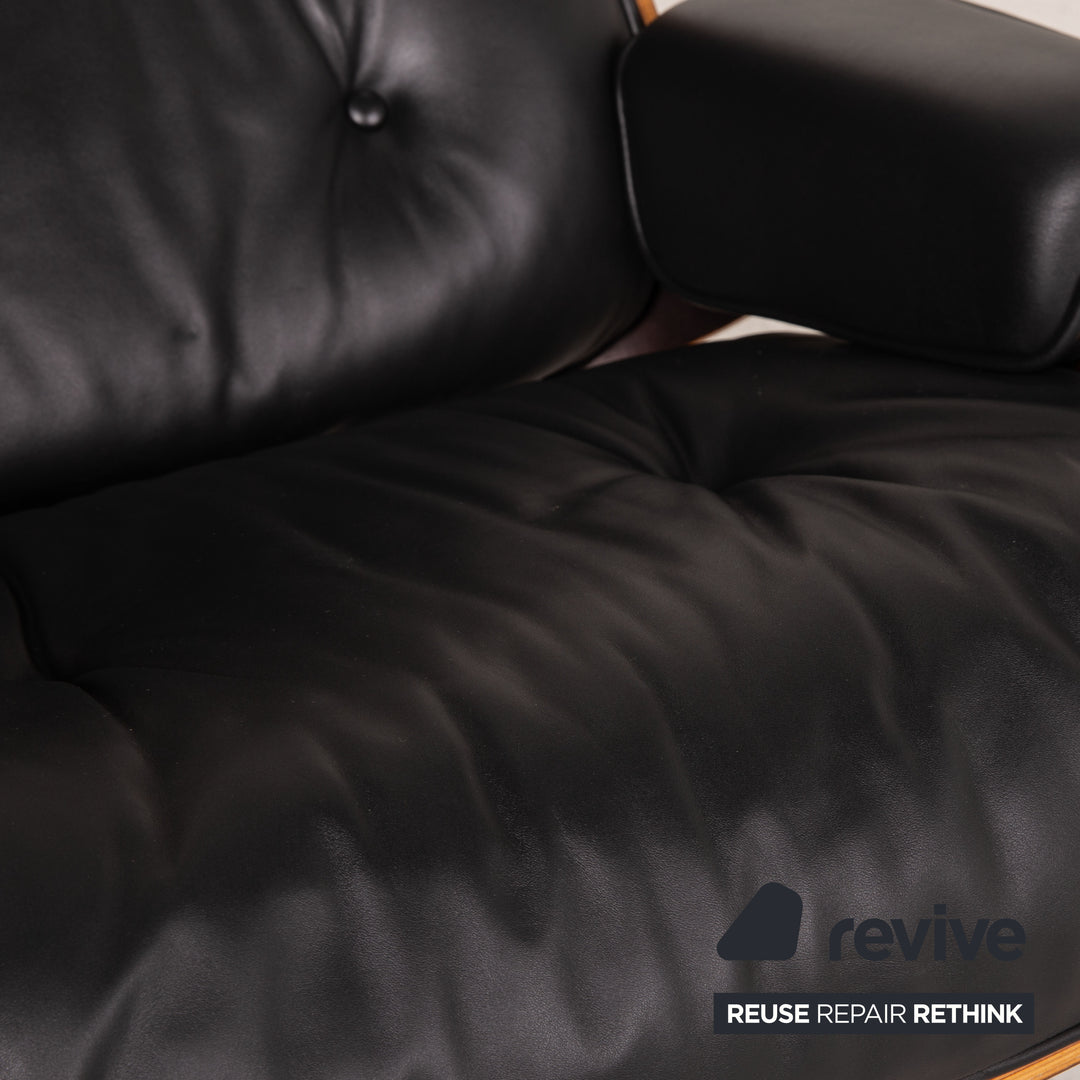 Vitra Eames Lounge Chair Leather Armchair Black