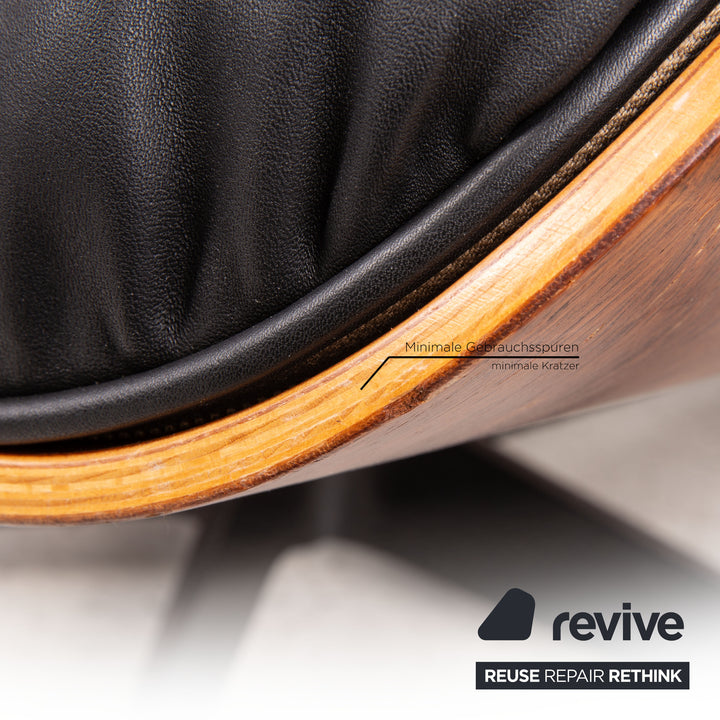 Vitra Eames Lounge Chair Leather Armchair Black
