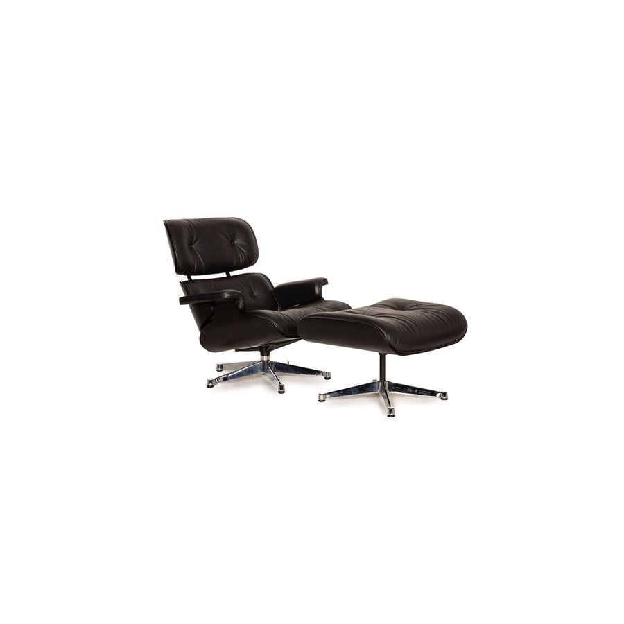 Vitra Eames Lounge Chair Sessel schwarz inkl. Hocker