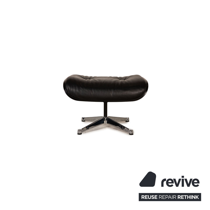Vitra Eames Lounge Chair black including stool