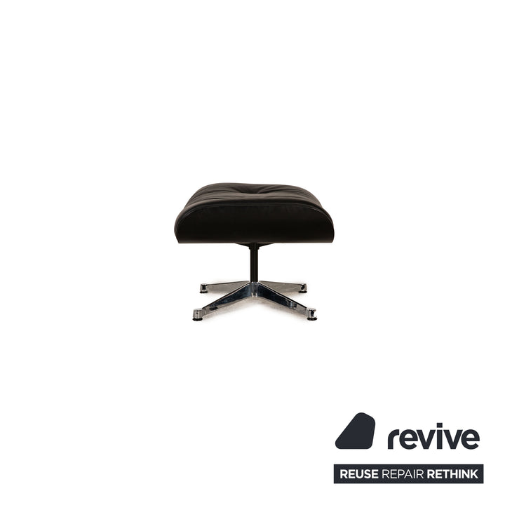 Vitra Eames Lounge Chair black including stool
