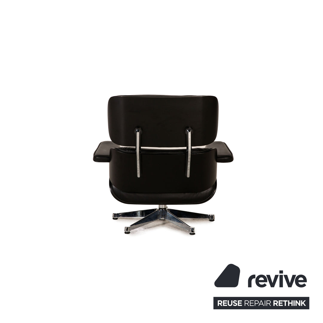 Vitra Eames Lounge Chair black including stool