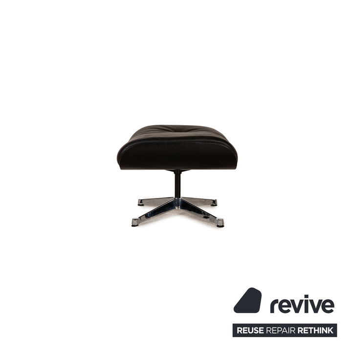 Vitra Eames Lounge Chair black including stool