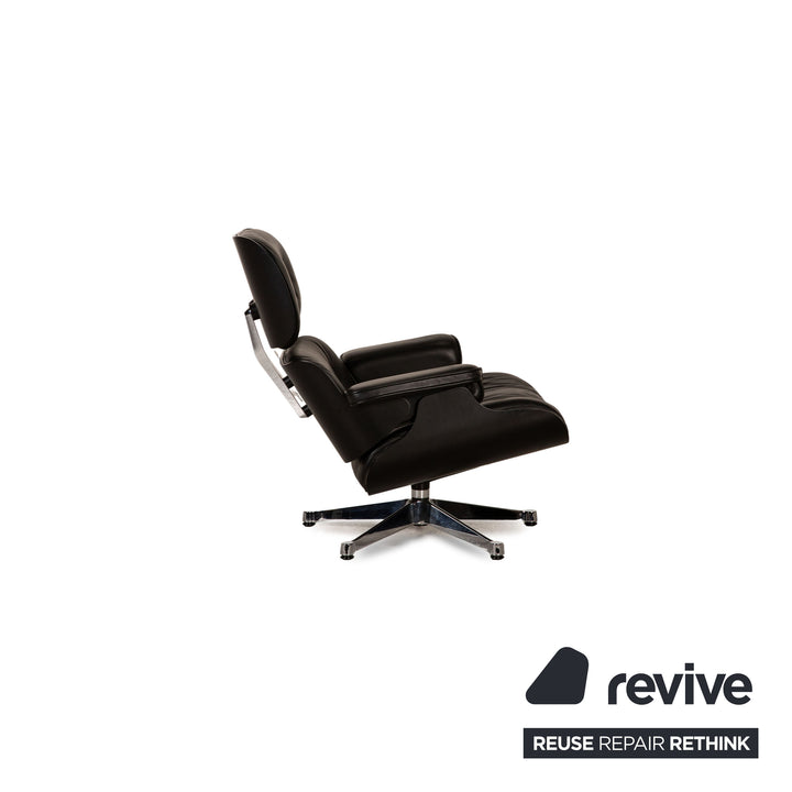 Vitra Eames Lounge Chair black including stool