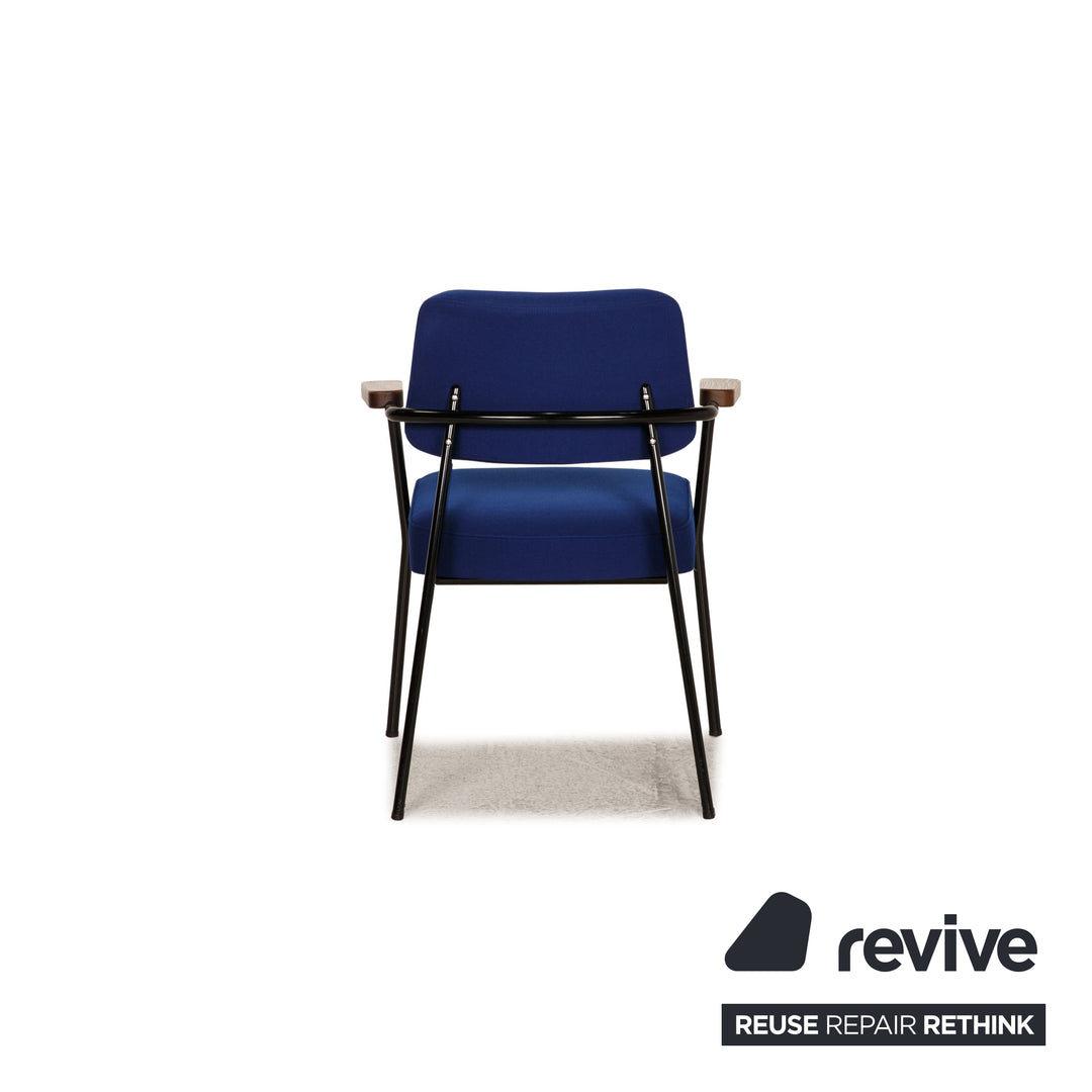 Vitra Fauteuil Direction fabric chair set blue