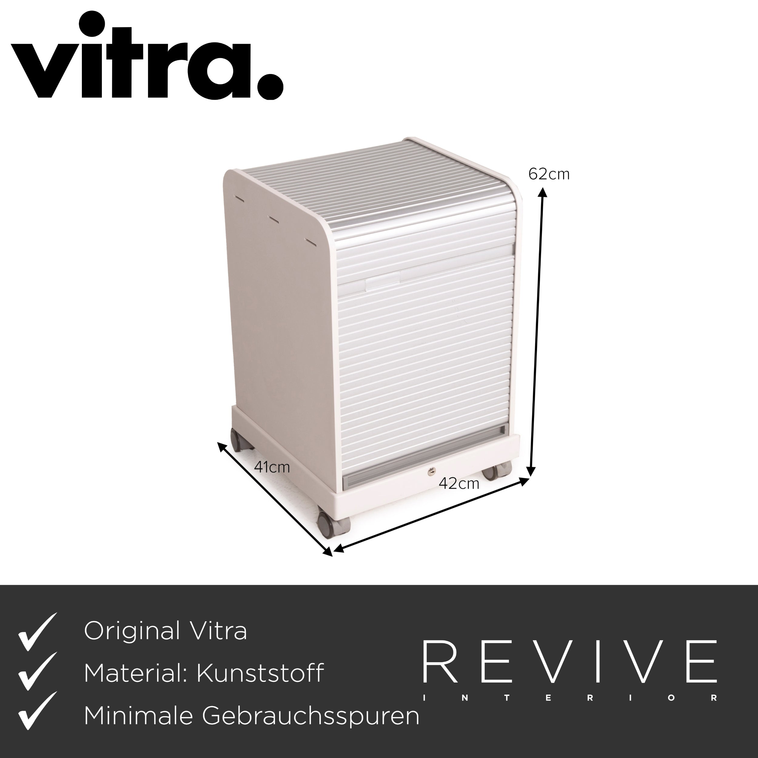 Vitra Sideboard Follow Me 1 Grau Kunststoff - 2. Hand - Revive.de