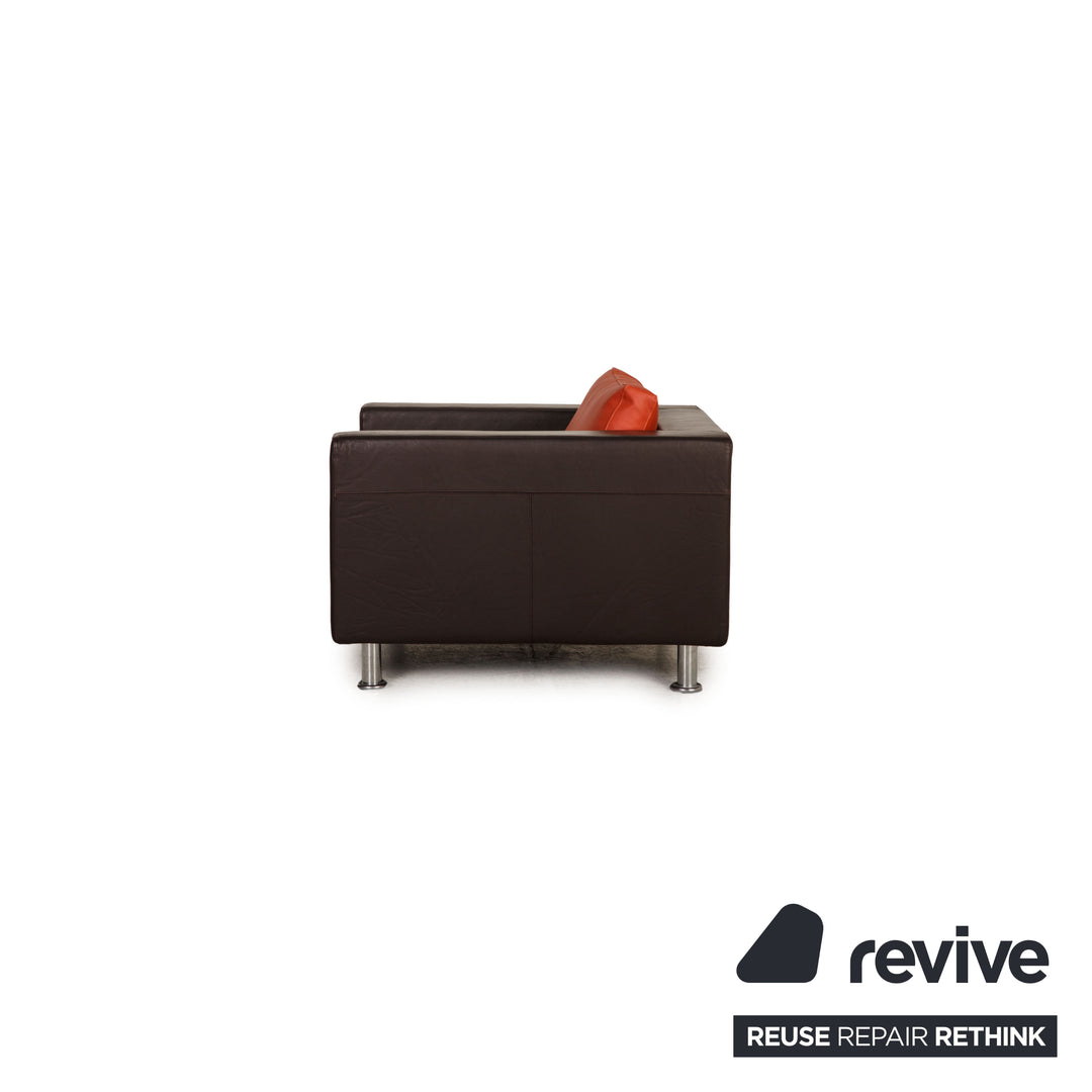 Vitra Park Sessel Leder Braun