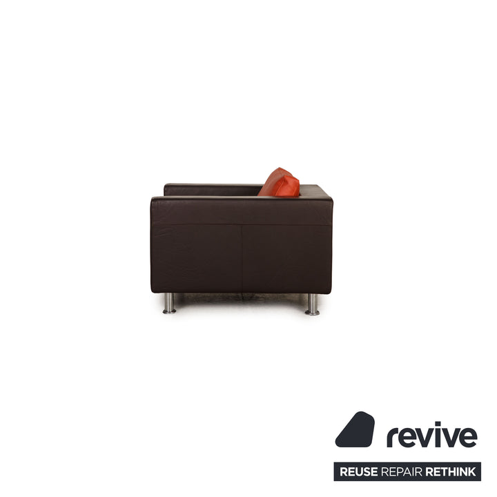 Vitra Park Sessel Leder Braun