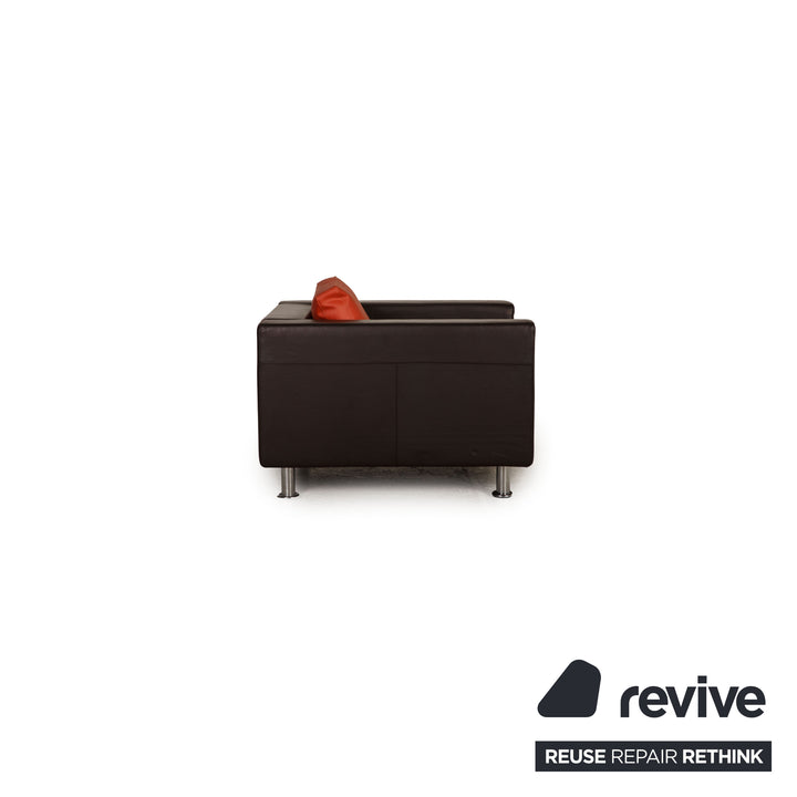 Vitra Park Sessel Leder Braun