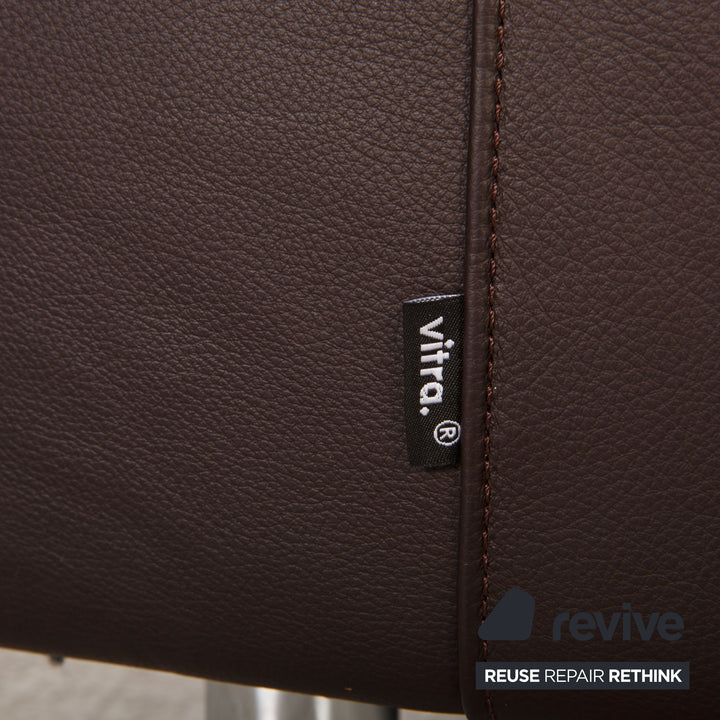 Vitra Park Sessel Leder Braun