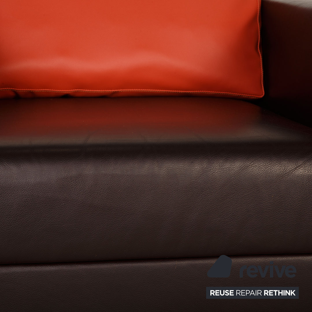 Vitra Park Sessel Leder Braun