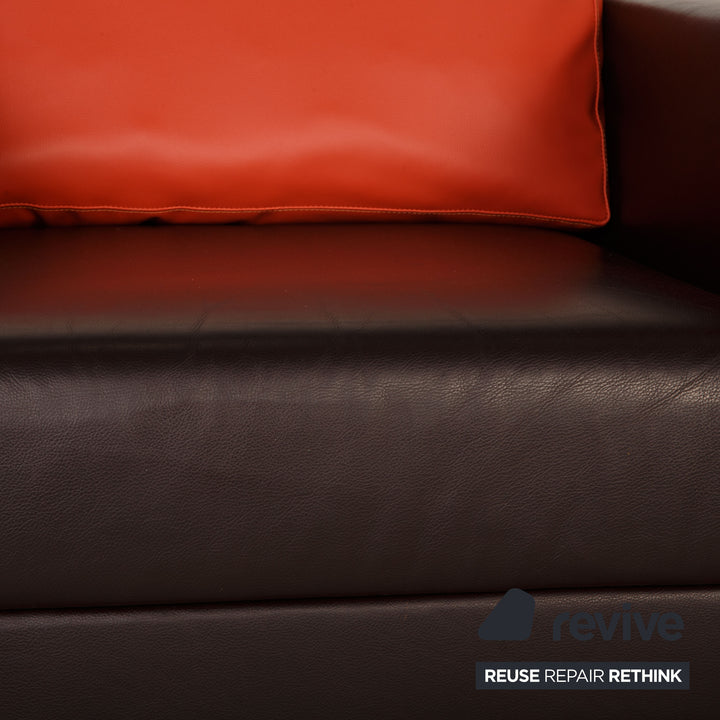 Vitra Park Sessel Leder Braun