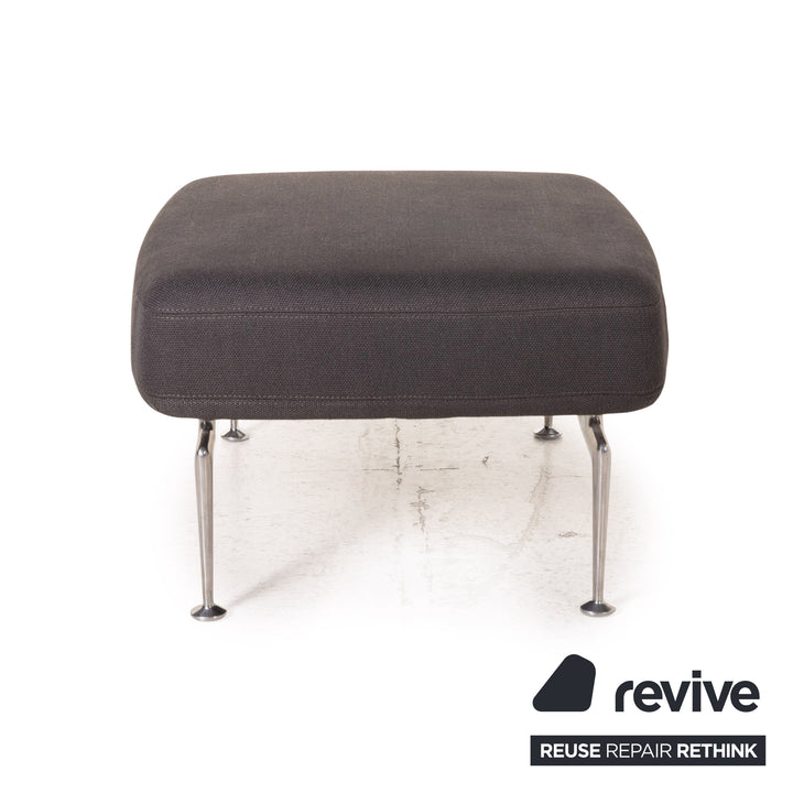 Vitra Suita Stoff Fauteuil Sessel inkl. Hocker Ottoman Grau
