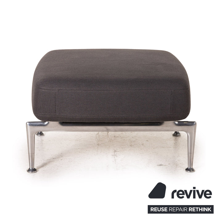 Vitra Suita Stoff Fauteuil Sessel inkl. Hocker Ottoman Grau